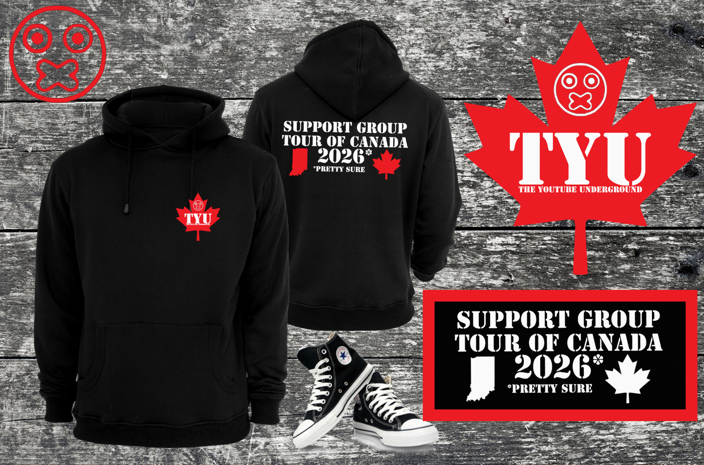 OFFICIAL Support Group Tour of Canada 2026* | Tee | Sweatshirt | Hoodie