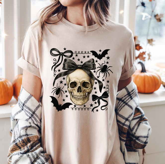 Skull N' Bows N' Bones | Halloween TShirt | Halloween Collection 2025